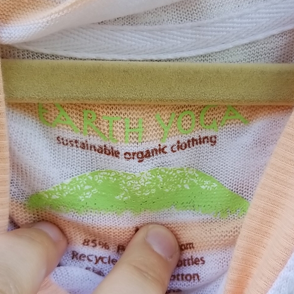 Earth Yoga Organic Sz M Hooded Tunic Sz M EUC - Picture 3 of 5